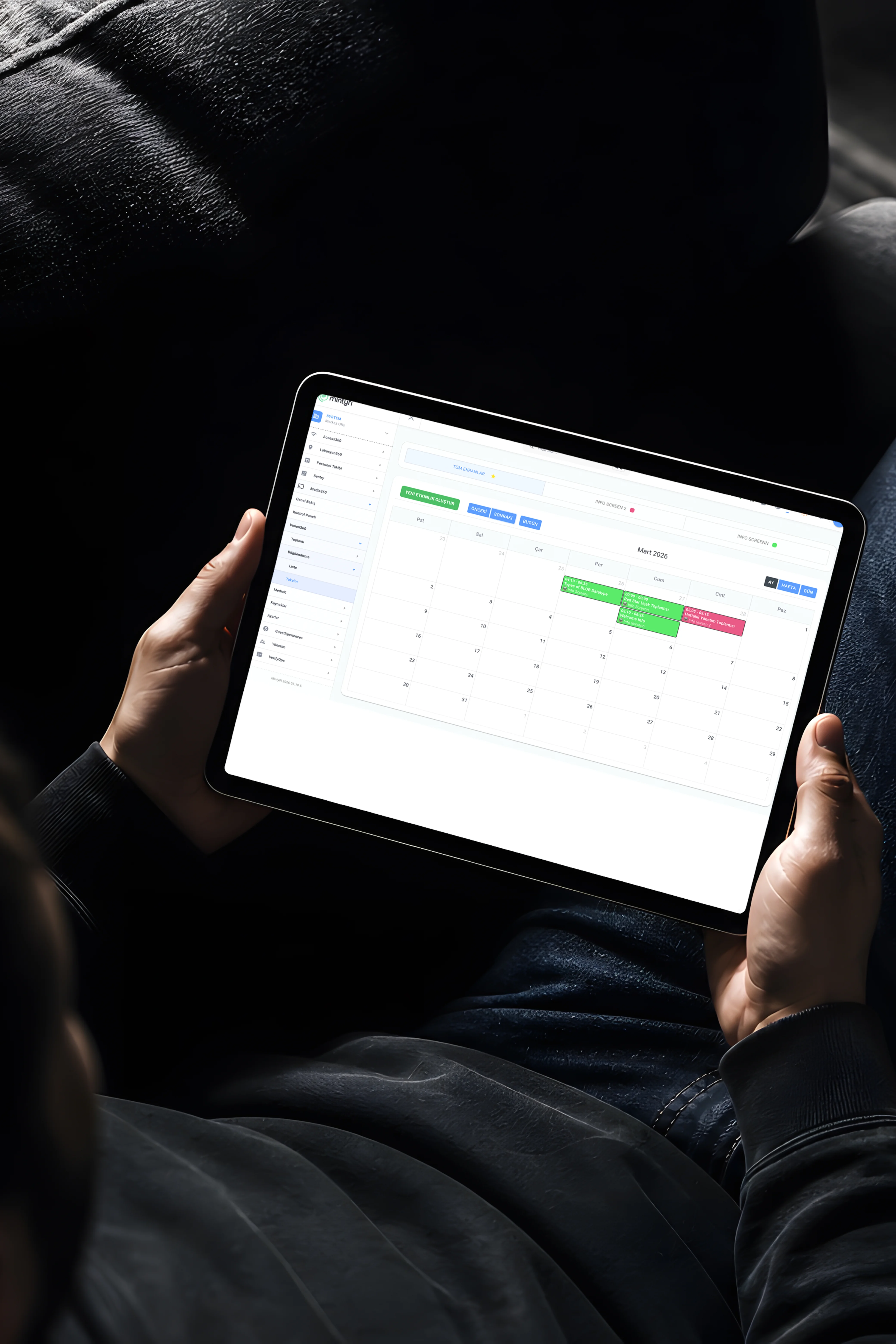 Media360 calendar management screen