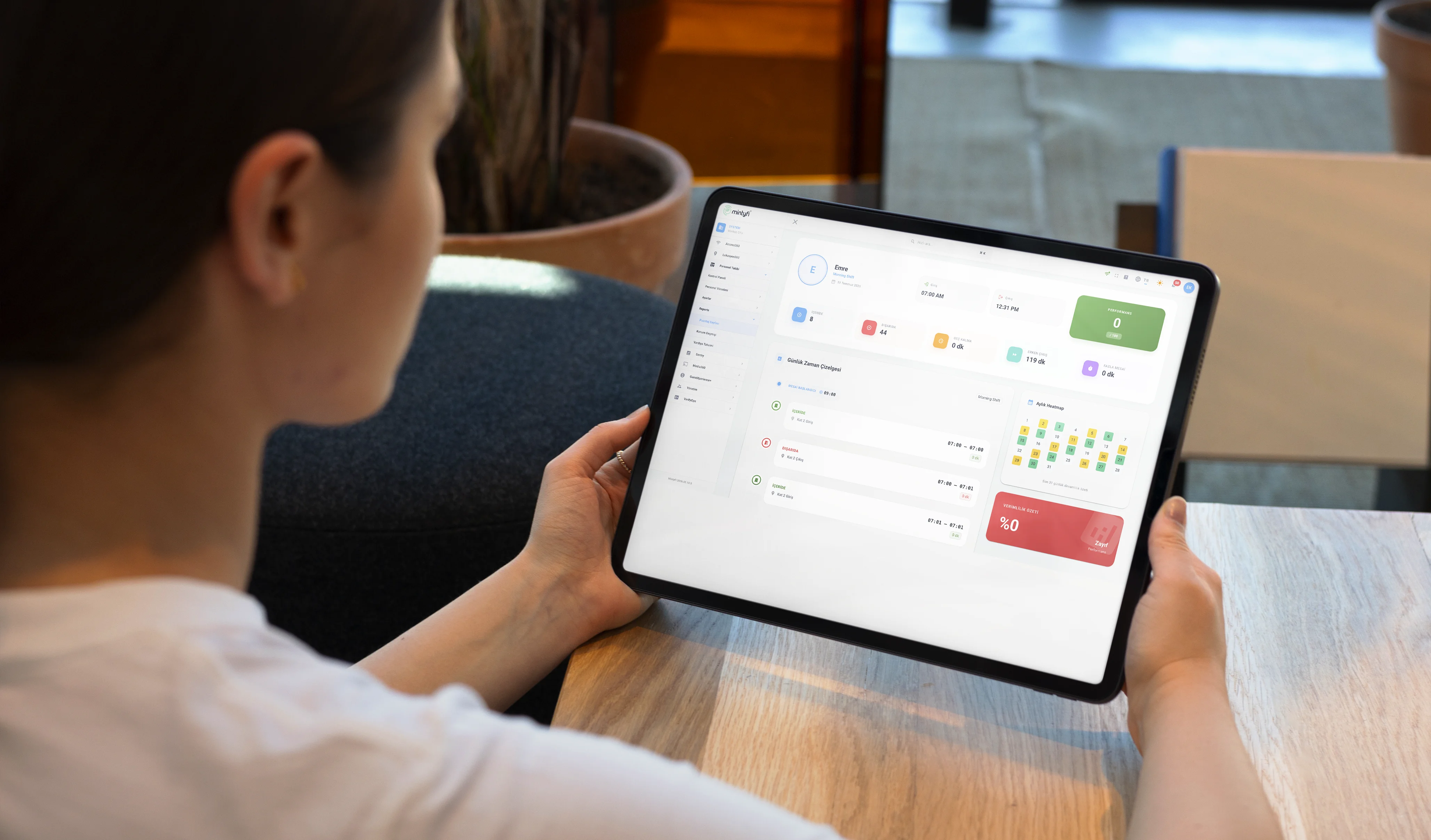 Employee Tracking staff management panel